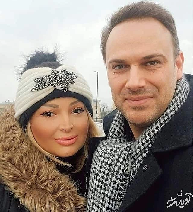 شهروز ابراهیمی و همسرش